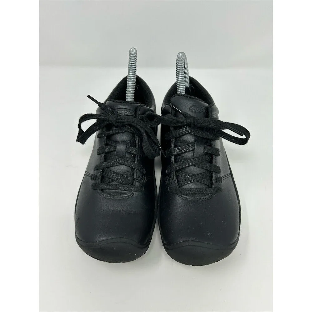KEEN Utility PTC Oxford Womens Work Shoes Black Slip Resistant Lace Up Size 6.5
